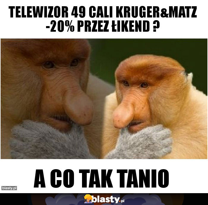 Telewizor 49 cali Kruger&Matz -20% przez łikend ?