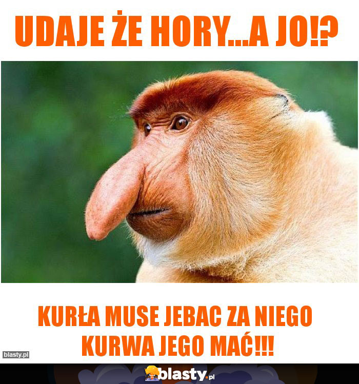 Udaje że hory...a jo!?