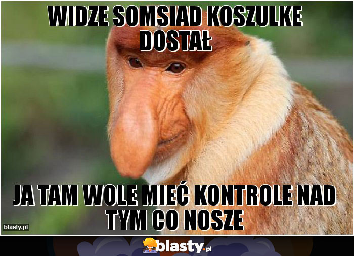 widze somsiad koszulke dostał