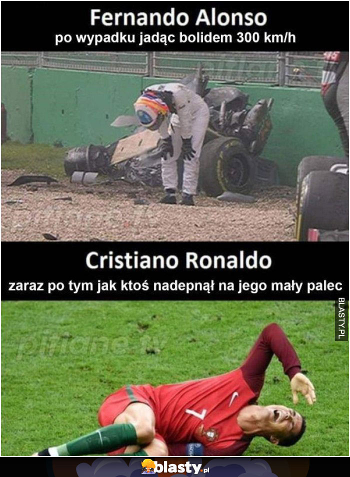 Cristiano Ronaldo mały palec