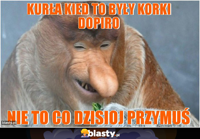 Kurła kied to były korki dopiro