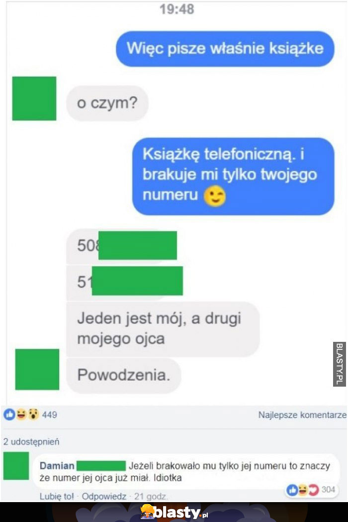 Więc piszę właśnie książkę telefoniczną