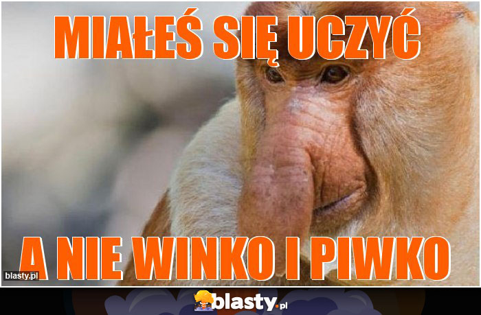 Miałeś się uczyć