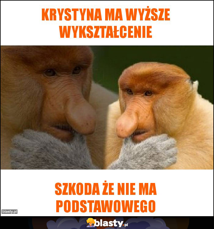 Krystyna ma wyższe wykształcenie