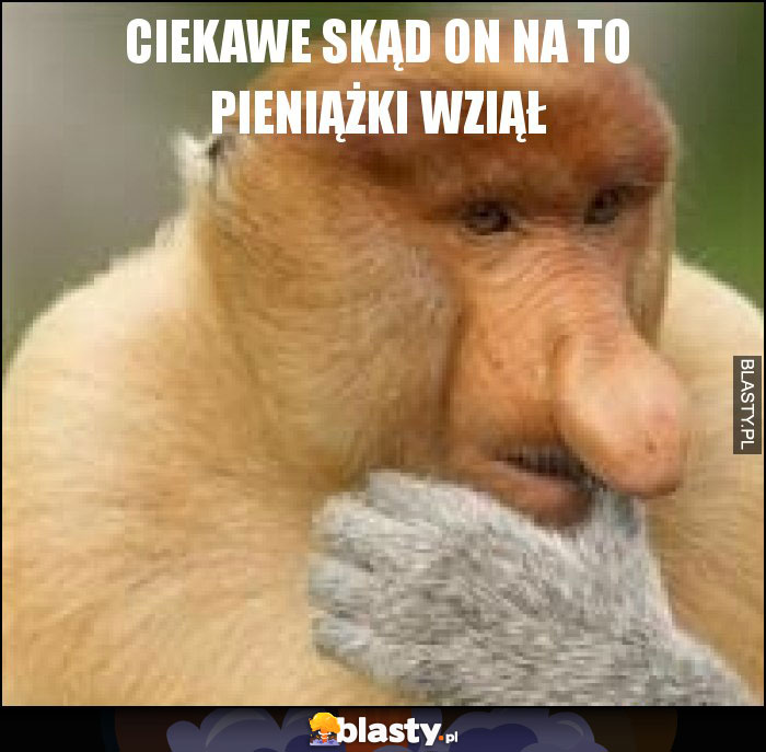 Ciekawe skąd on na to pieniążki wziął