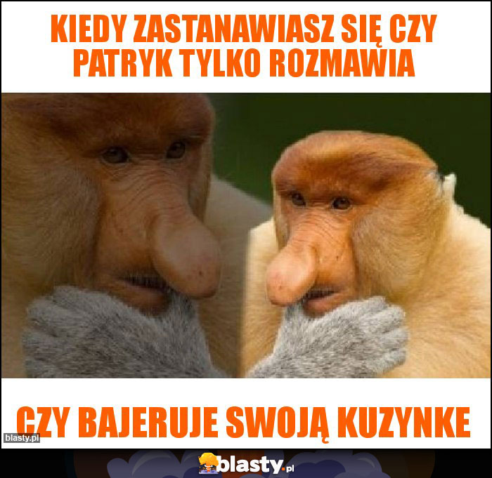 Kiedy zastanawiasz się czy Patryk tylko rozmawia