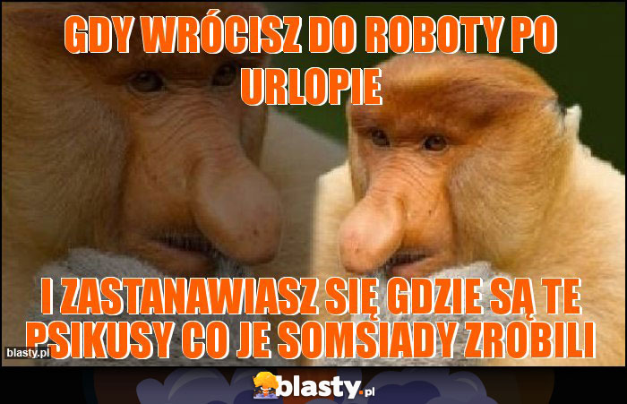 gdy wrócisz do roboty po urlopie