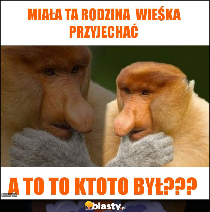 Miała ta rodzina  Wieśka przyjechać