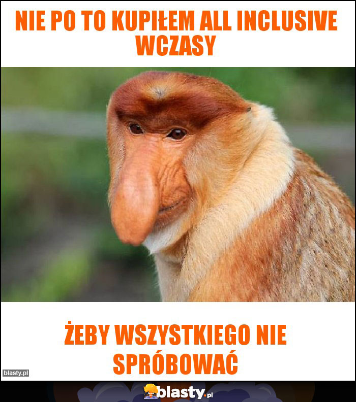Nie po to kupiłem all inclusive wczasy