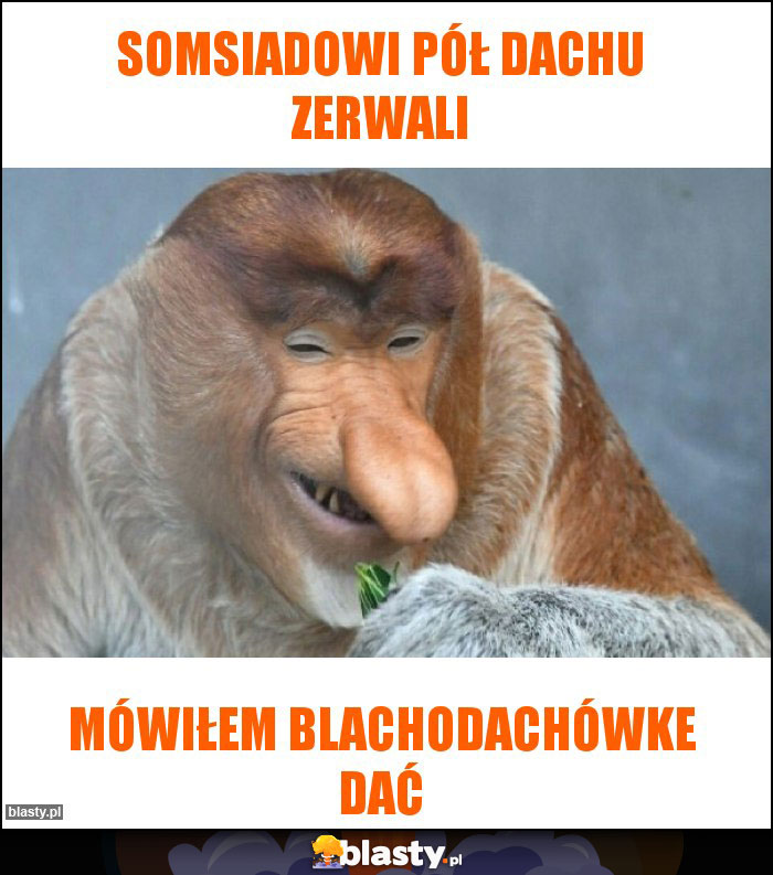 Somsiadowi pół dachu zerwali
