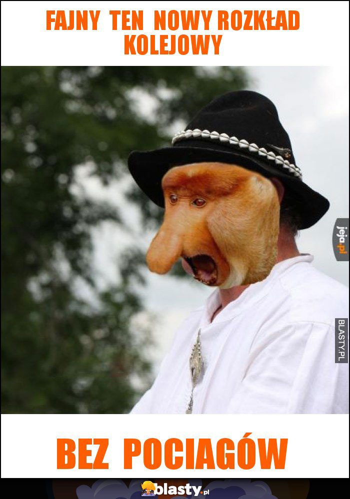 Fajny  ten  nowy rozkład kolejowy