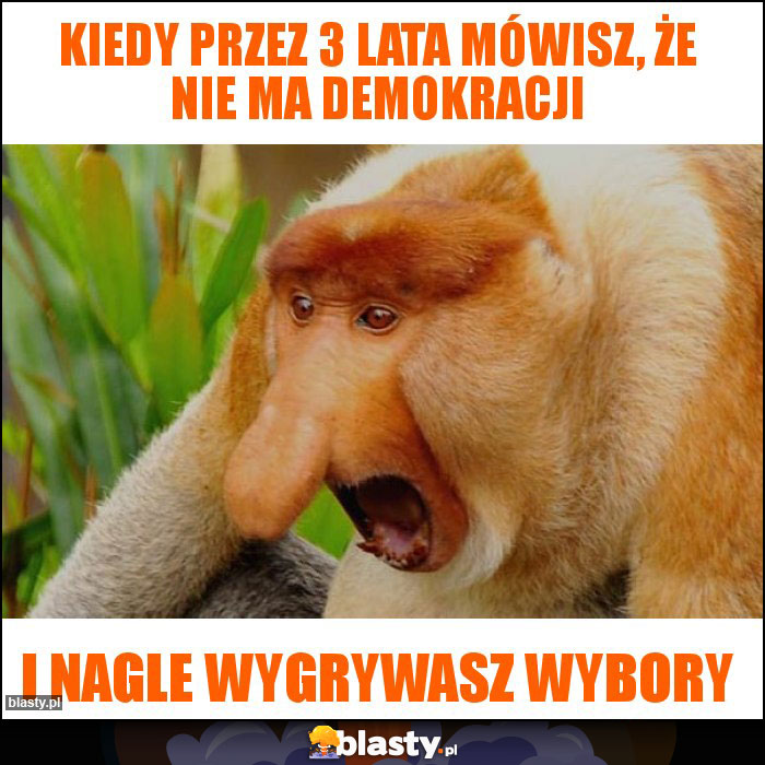 Kiedy przez 3 lata mówisz, że nie ma demokracji