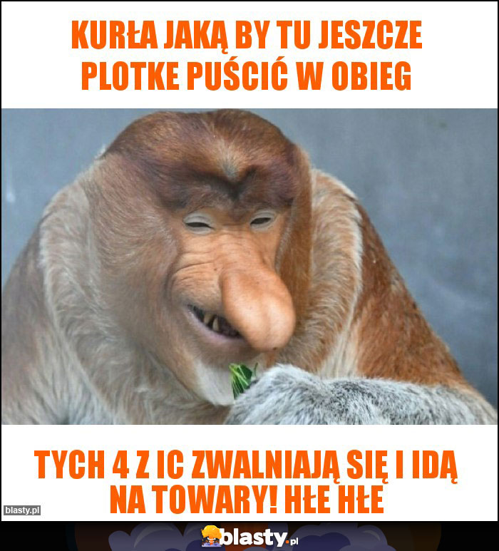 Kurła jaką by tu jeszcze plotke puścić w obieg