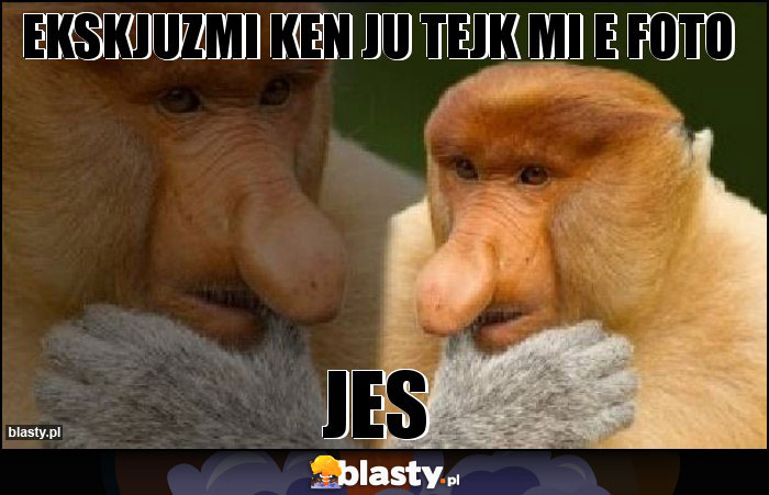 Ekskjuzmi Ken ju tejk mi e foto