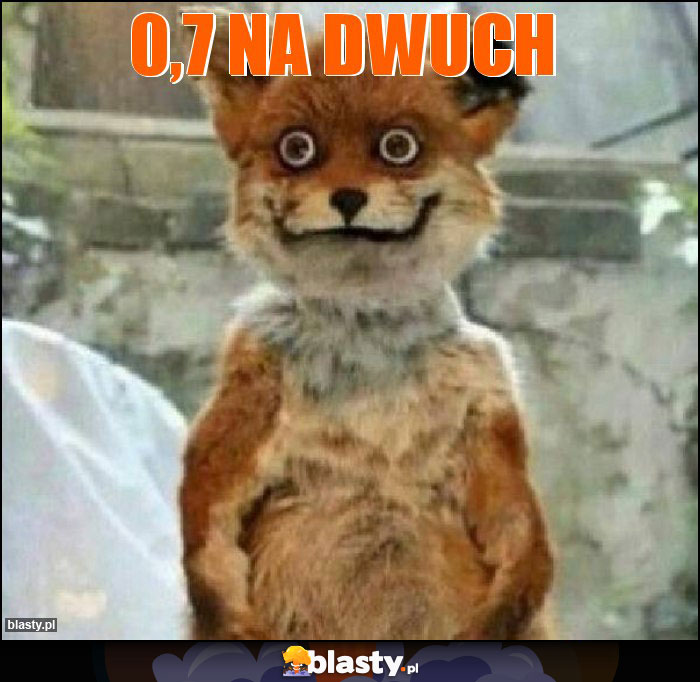 0,7 na dwuch