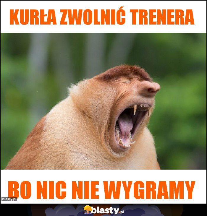 KURŁA ZWOLNIĆ TRENERA