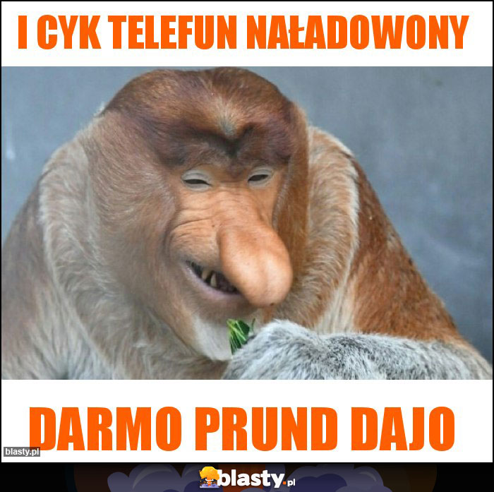 I cyk telefun naładowony