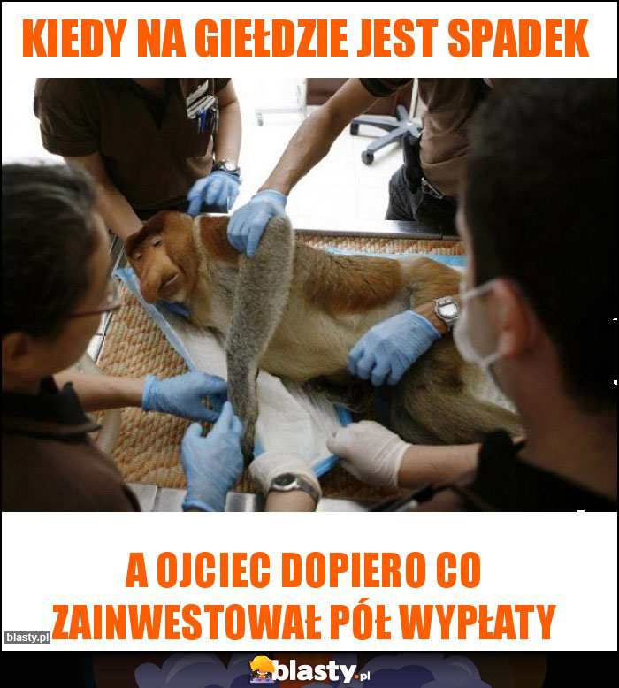 KIEDY NA GIEŁDZIE JEST SPADEK