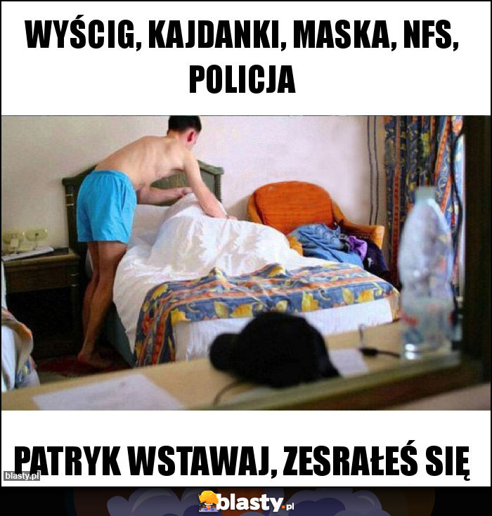 WYŚCIG, KAJDANKI, MASKA, NFS, POLICJA