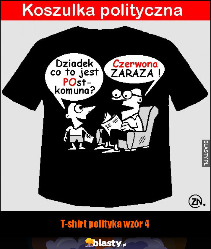 T-shirt polityka wzór 4