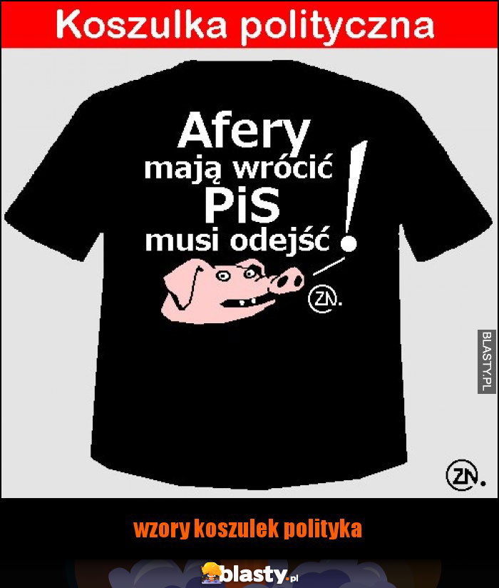 wzory koszulek polityka