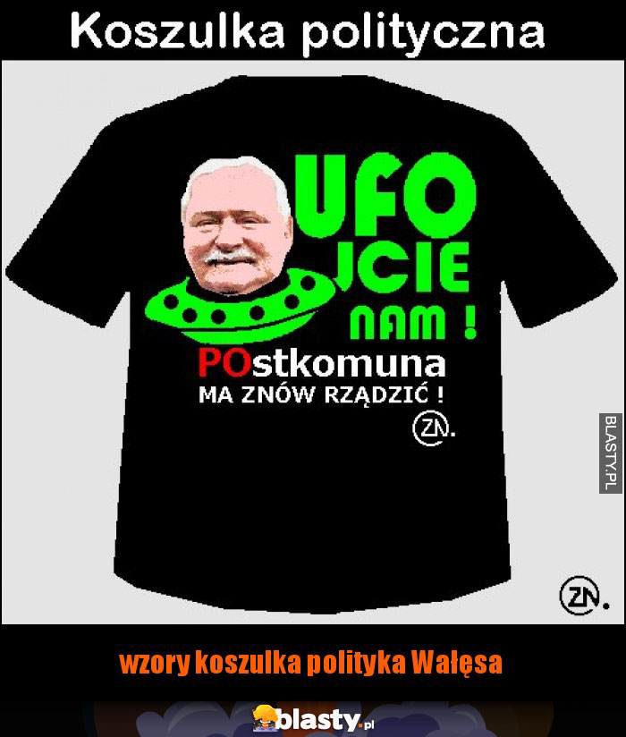 wzory koszulka polityka Wałęsa
