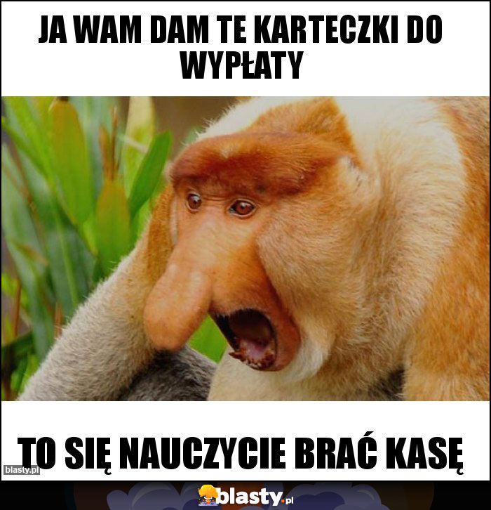 Ja wam dam te karteczki do wypłaty
