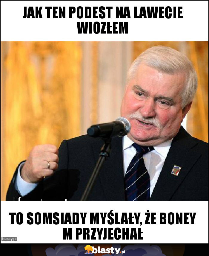 Jak ten podest na lawecie wiozłem