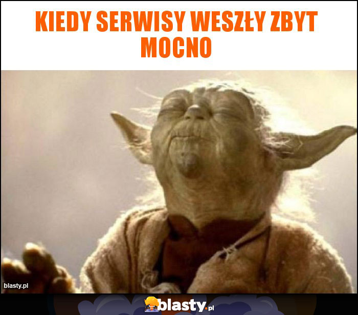 KIEDY SERWISY WESZŁY ZBYT MOCNO