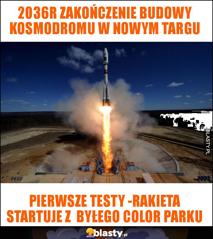 2036r zakończenie budowy kosmodromu w nowym targu