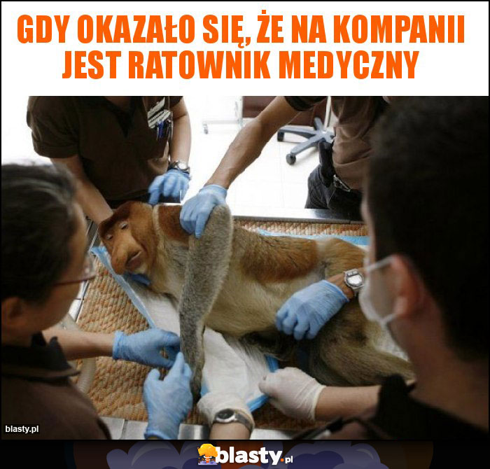 Gdy okazało się, że na kompanii jest ratownik medyczny