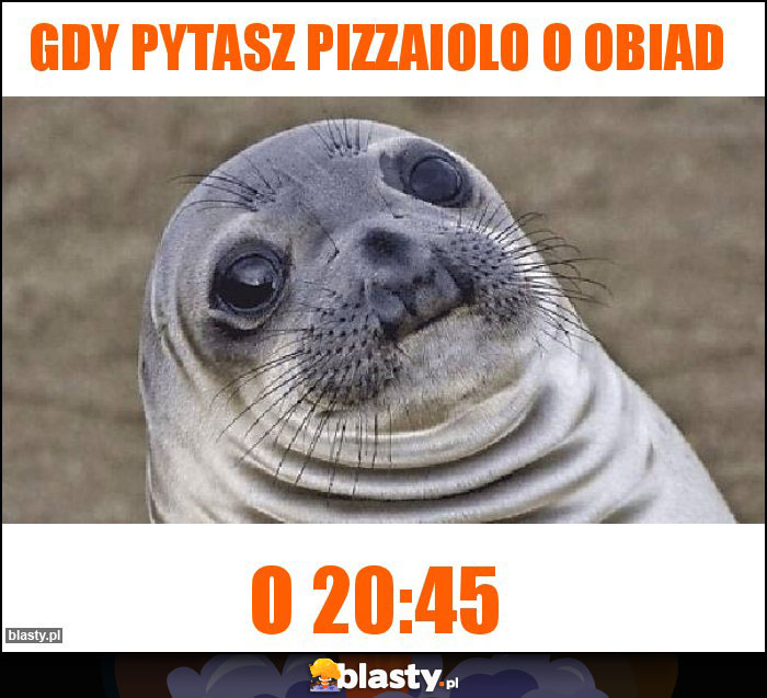 Gdy pytasz pizzaiolo o obiad