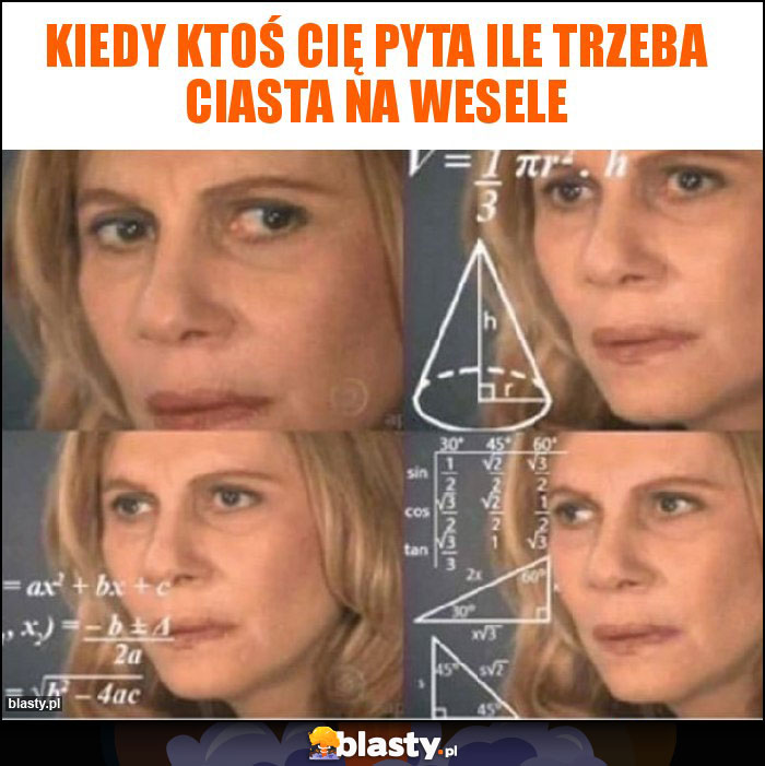 Kiedy ktoś Cię pyta ile trzeba ciasta na wesele