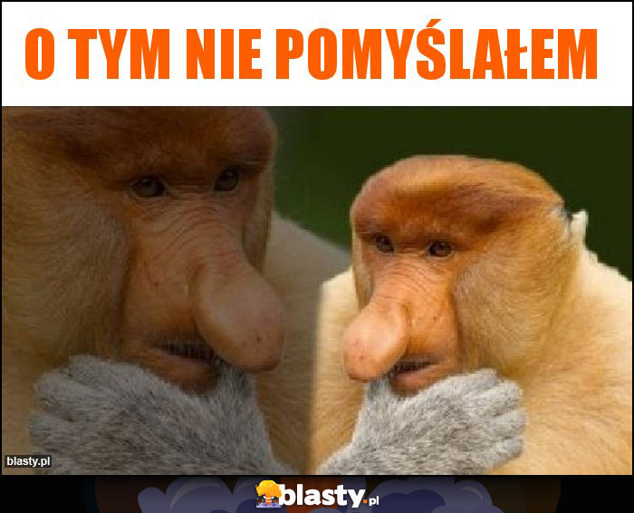 O tym nie pomyślałem