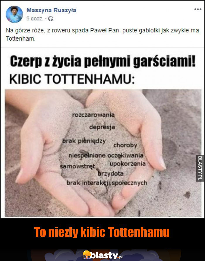 To niezły kibic Tottenhamu