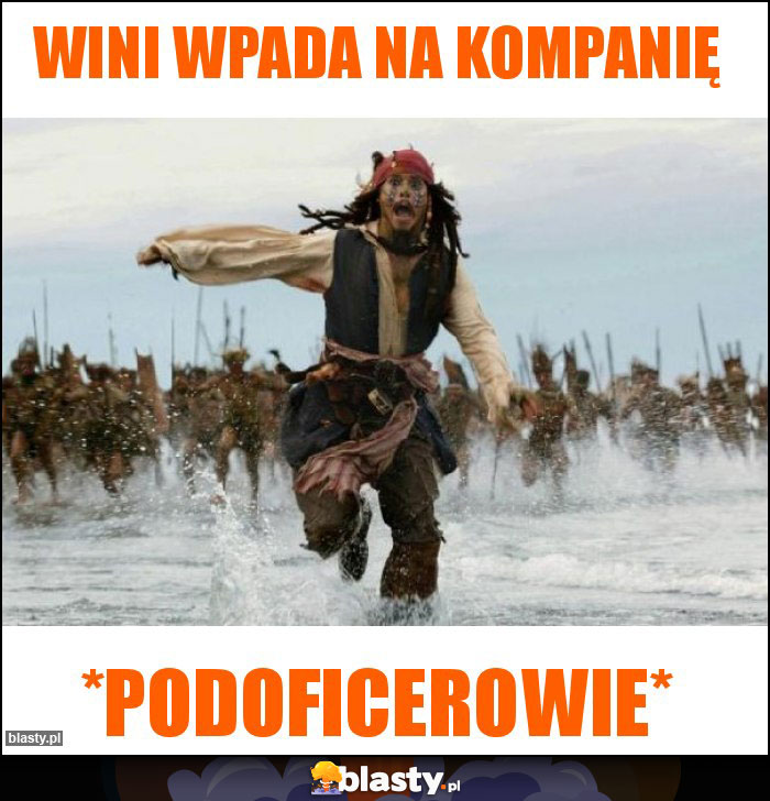 Wini wpada na kompanię