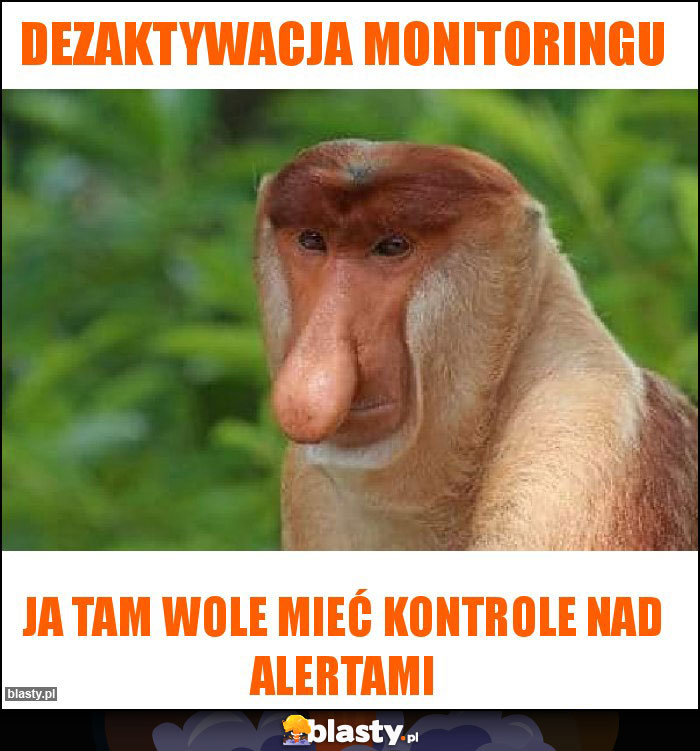 Dezaktywacja monitoringu