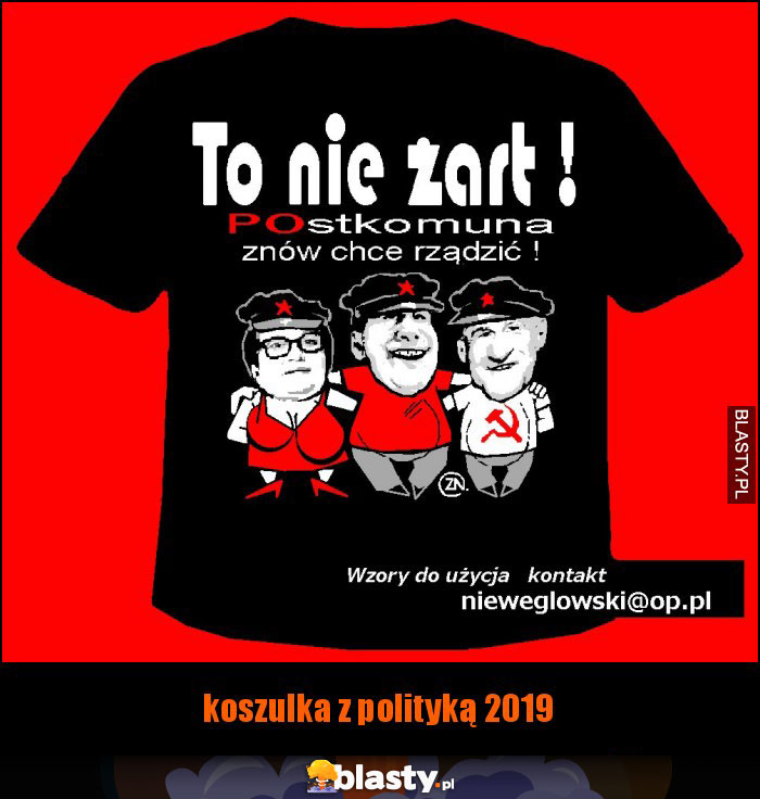 koszulka z polityką 2019