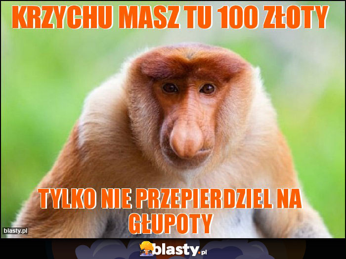 Krzychu masz tu 100 złoty