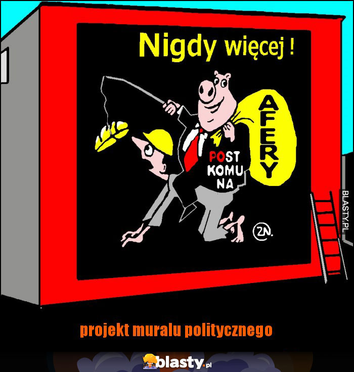 projekt muralu politycznego