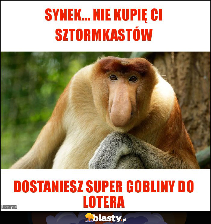 Synek... nie kupię Ci Sztormkastów