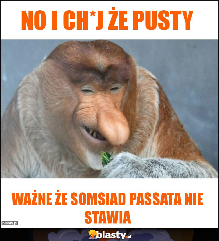 No i ch*j że pusty