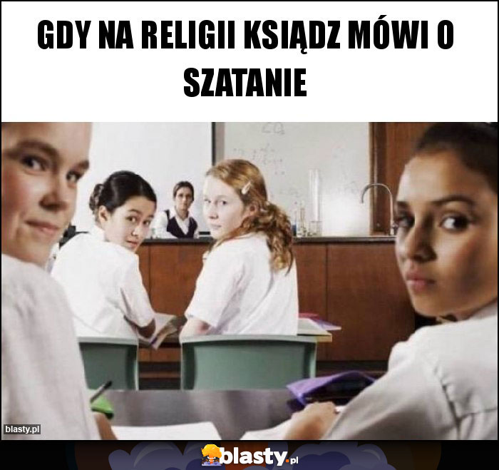 Gdy na religii Ksiądz mówi o szatanie