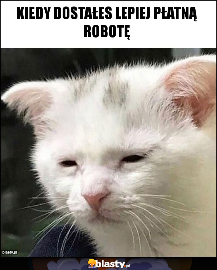 Kiedy dostałes lepiej płatną robotę