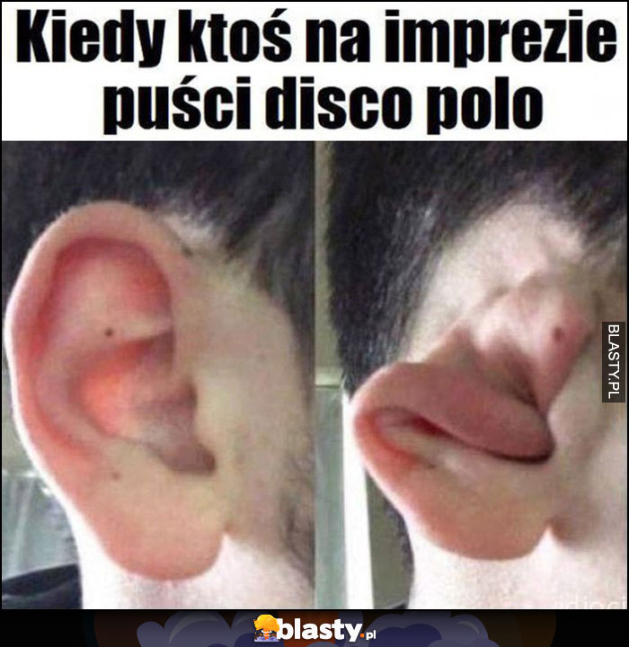 Kiedy ktoś na imprezie puści disco polo ucho samo się zamyka zwija