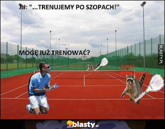 Janowicz trenujemy po szopach, szopy grają, mogę już trenować? Zaraz kończymy