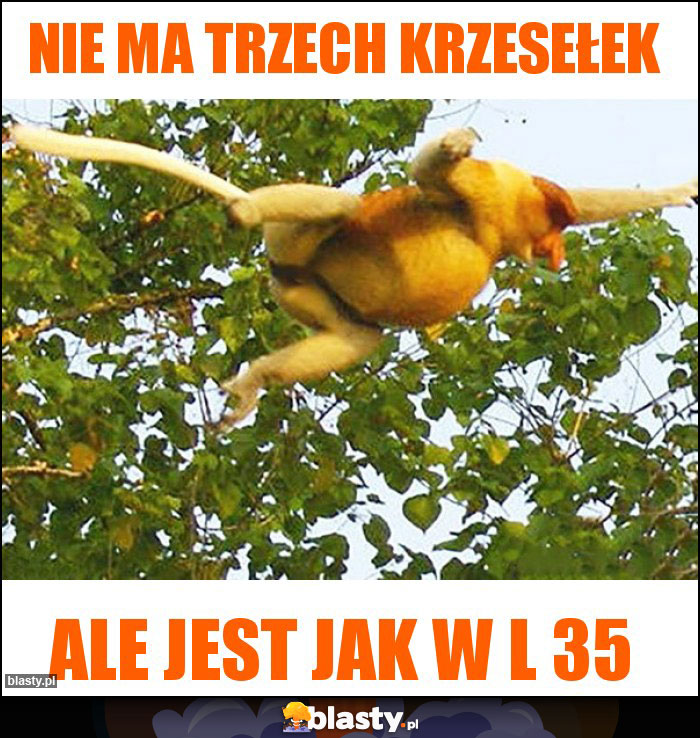 Nie ma trzech krzesełek