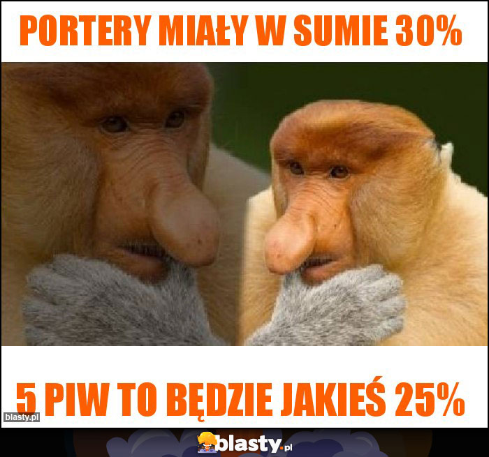 Portery miały w sumie 30%