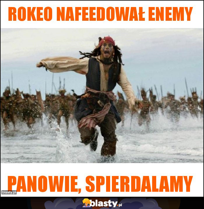 Rokeo nafeedował enemy