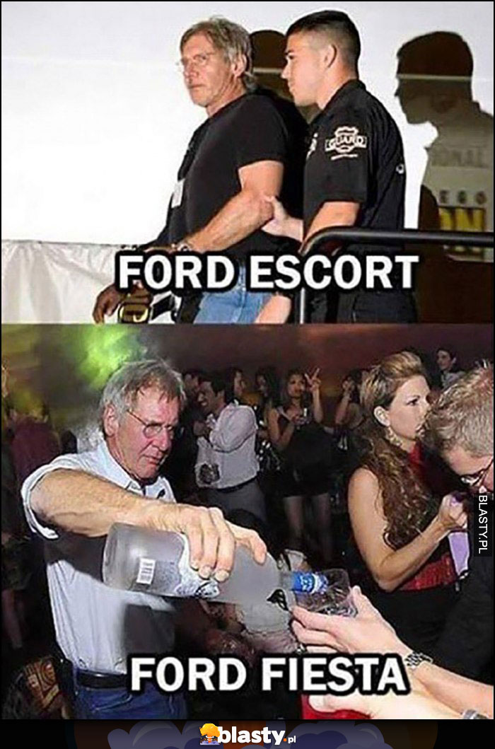 Ford Escort vs Ford Fiesta Harrison Ford